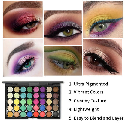 Matte Glitter Eyeshadow Palette